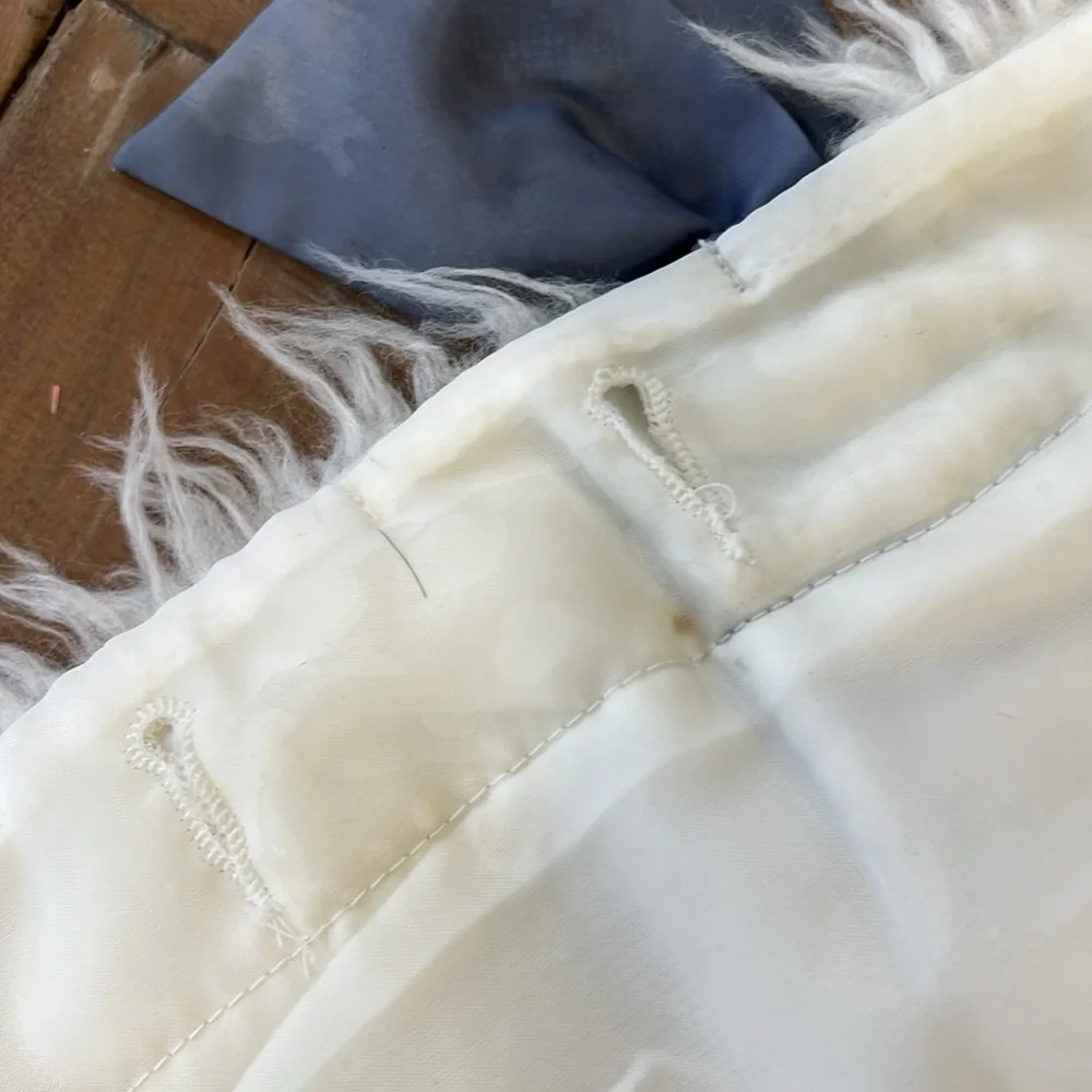 Janie and jack cream faux fur silver bow vest